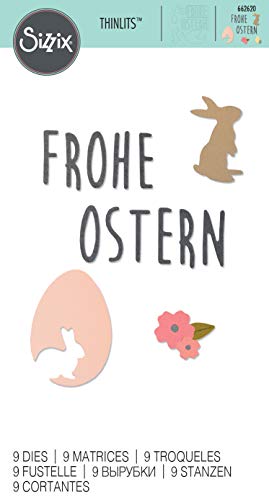 Sizzix Thinlits Fustella, Frohe Ostern (Buona Pasqua) - 3