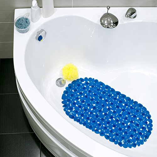 Tatkraft Mare 14220, Tappeto in Vinile Anti-Scivolo per Vasca da Bagno e Box Doccia, blu (Blue), 35X68cm - 2