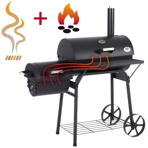 Ultranatura Denver – Smoker Grill, 2 Scomparti Fuoco − circa 119 x 66 x 135 centimetri. - 3