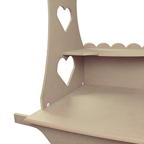 MonsterShop – Carretto dei Dolci in Legno MDF per Matrimonio, Compleanno e Battesimo 199cm x 133cm x 73cm - 6