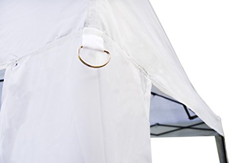 Boudech Gazebo RICHIUDIBILE 3X3 Pieghevole A Fisarmonica Automatico Mercato Tenda con Sacca Colore Bianco *GAZECOBIANCO* - 6