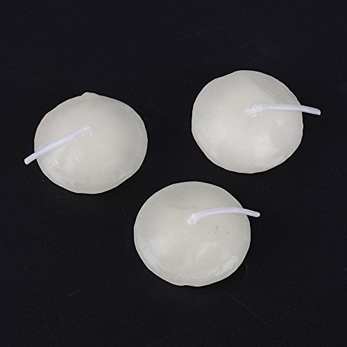 DEOMOR (Dia. 3.5cm) 90pz Candele Galleggianti Avorio Bianche Decorativo Cena Feste Matrimonio Compleanno - 3