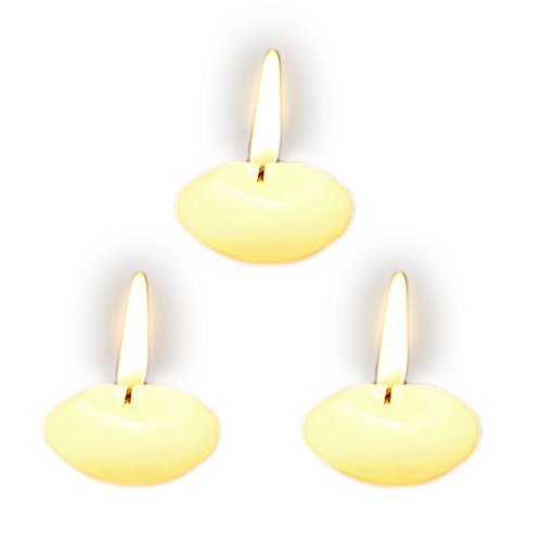 DEOMOR (Dia. 3.5cm) 90pz Candele Galleggianti Avorio Bianche Decorativo Cena Feste Matrimonio Compleanno - 4