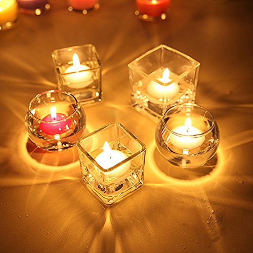 DEOMOR (Dia. 3.5cm) 90pz Candele Galleggianti Avorio Bianche Decorativo Cena Feste Matrimonio Compleanno - 6