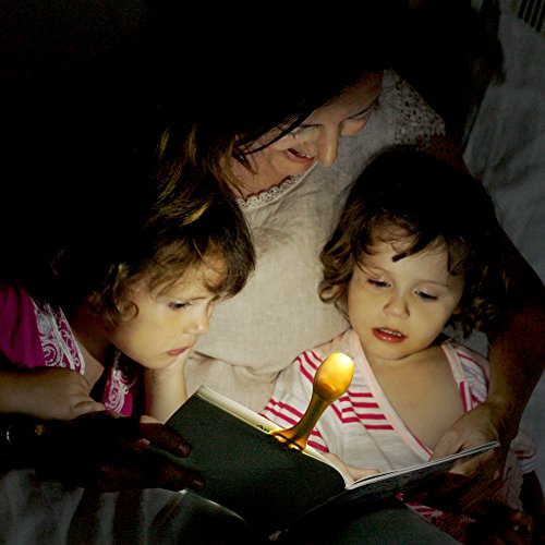 Lampada divertente per leggere a letto - Luce per leggere & Segnalibro per Bambini - Batterie Incluse - Regalo fantastico per ragazze e ragazzi - Anatra Gialla - 3