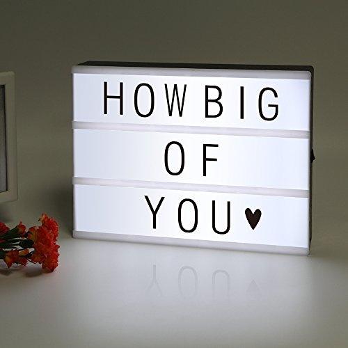 LitEnergy Light Up Your Life formato A4 Cinematic Letter Box con luce LED black - 2