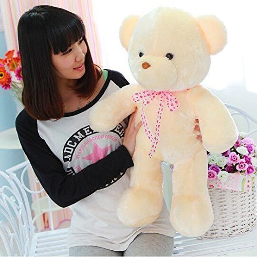 MFEIR Orsacchiotto dello LED colorato bambola Orso e i giocattoli di peluche con musica Regalo di compleanno per ragazza 35cm - 6