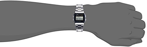 Casio Vintage A158WA-1CR - Orologio da Polso Digitale, Argento - 5