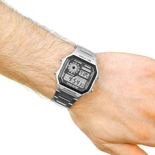 Casio Orologio Digitale Uomo con Cinturino in Acciaio Inox AE-1200WHD-1AVEF - 6