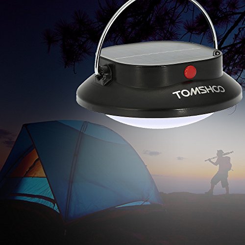 TOMSHOO Lampada Solare Campeggio 200LM 12 LEDs Ricaricabile Lanterna con 3 modalità per Escursione di Campeggio Esterna della Tenda - 7