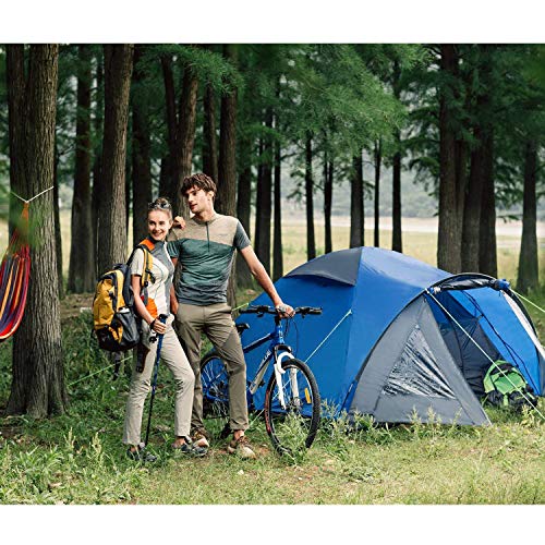 Semoo Tenda Campeggio Impermeabile per Famiglia, 2-3 Persone, 4 Stagioni, 310 x 240 x 130 cm, Ingresso D, con zanzariera, Inclusa la Borsa per Il Trasporto - 3