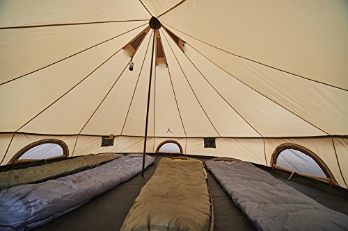 Grand Canyon Indiana - Tenda rotonda (tenda da 8 persone), beige, 602019 - 6