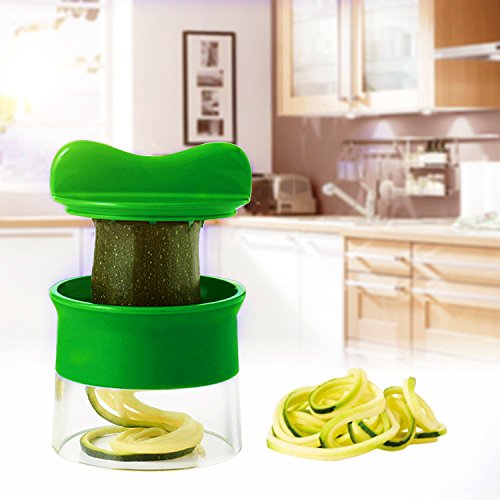 Creativo Spiral Slicer Spiralizzatore Verdura Affetta Verdura a Spirale Affettatrice Grattugia Cetriolo e Zucchine - Duomishu - 5