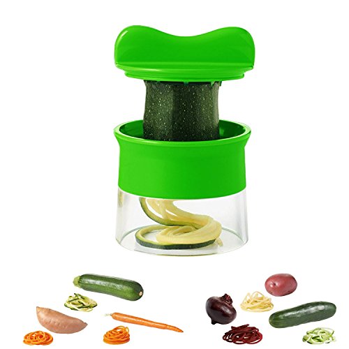 Creativo Spiral Slicer Spiralizzatore Verdura Affetta Verdura a Spirale Affettatrice Grattugia Cetriolo e Zucchine - Duomishu - 6