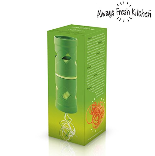 Always Fresh Kitchen Curly Veggies taglierina di verdure, verde, 5,5 x 6 x 15 cm - 4