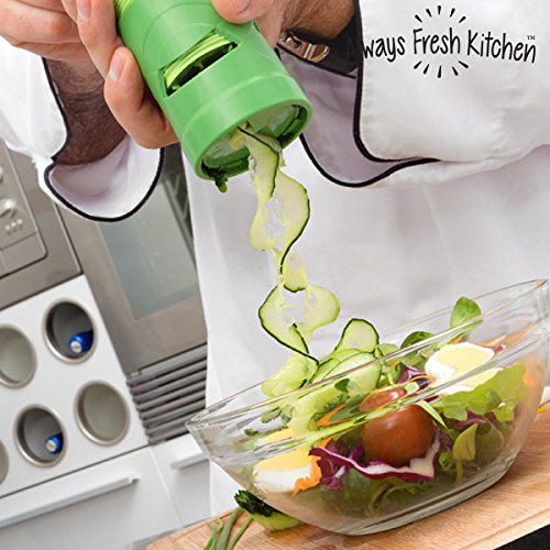 Always Fresh Kitchen Curly Veggies taglierina di verdure, verde, 5,5 x 6 x 15 cm - 7