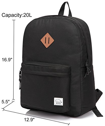 Vaschy Zaino Leggero, Impermeabile Pieghevole di Viaggio Zainetto 20 Litri di Base per L'escursionismo Sport, Borsa Elementare Libro di Scuola con due Tasche Bottiglia - 2