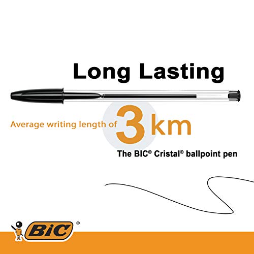 Bic Cristal Original Punta Media 1 mm Confezione 50 Penne Colore Nero - 4