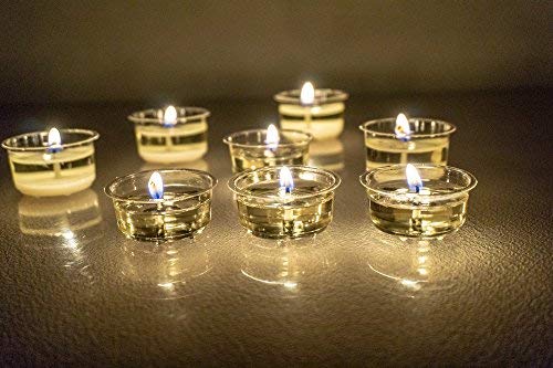 Premium 7 a 8 ore tempo di combustione Coppa trasparente Tea Lights 100% eco-friendly lumini, colore bianco, confezione da 72 candele luci notturne di alta qualità in cera di soia - 4