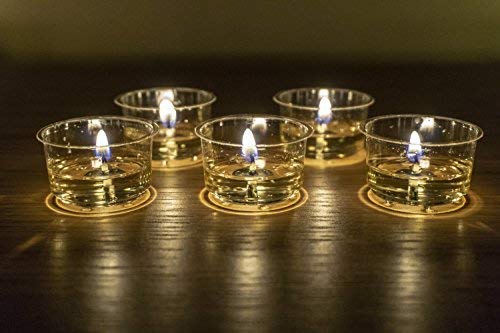 Premium 7 a 8 ore tempo di combustione Coppa trasparente Tea Lights 100% eco-friendly lumini, colore bianco, confezione da 72 candele luci notturne di alta qualità in cera di soia - 5