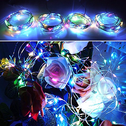 【10 pezzi】 SiFar 20 LED 2M Mini Lampada a fili di rame Multicolore, Luci stringa LED Luci d'atmosfera Bottiglia di vino, Luci stellate alimentate a batteria per bottiglie Fai da te, feste - 5