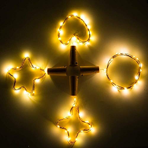 Luci per Bottiglie, Luci a catena a LED,Luci a filo di rame, Lucine bottiglia per Fai da te, Feste, Matrimonio, Halloween, Natale-AMEU - 4