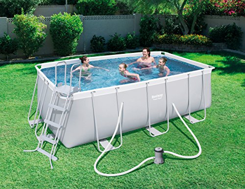 Bestway 56456 Piscina Power Steel Frame Rettangolare, 412x201x122 cm - 3