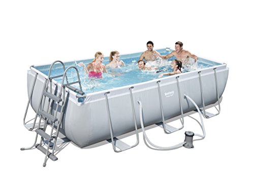 Bestway Power Steel Piscina Rettangolare con Struttura Metallica, 6478 Litri, 404x201x100 cm - 2