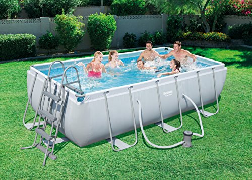 Bestway Power Steel Piscina Rettangolare con Struttura Metallica, 6478 Litri, 404x201x100 cm - 3