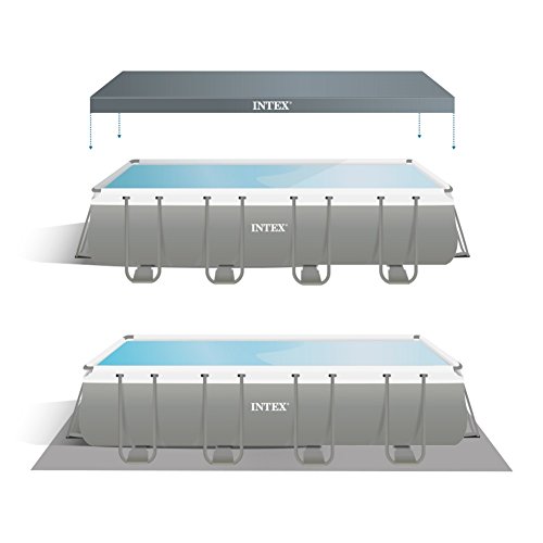 Intex 26352 - Piscina Rettangolare, pompa di filtraggio a sabbia, Blu/Grigio, 549 x 274 x 132 cm - 5