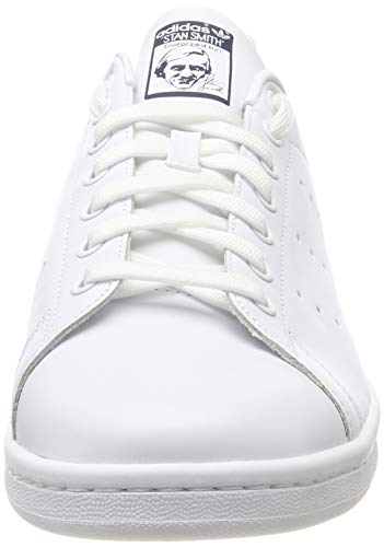 adidas Originals, Stan Smith, Sneakers, Unisex - Adulto, Bianco (Core White/Dark Blue), 44 EU - 4