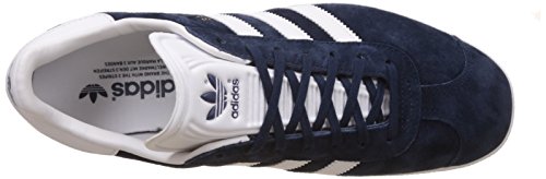 adidas - Gazelle, Scarpe da Ginnastica Unisex Adulto, Blu (Collegiate Navy/White/Gold Met), 42 2/3 EU - 7