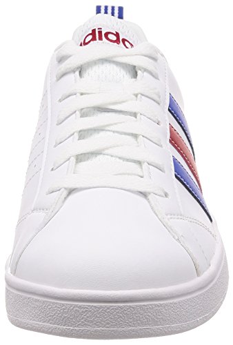 adidas VS Advantage Scarpe da ginnastica, Uomo, Bianco (Ftwbla/Azul/Rojpot), 43 1/3 EU - 4