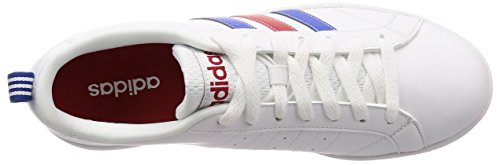 adidas VS Advantage Scarpe da ginnastica, Uomo, Bianco (Ftwbla/Azul/Rojpot), 43 1/3 EU - 7