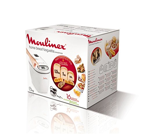 Moulinex OW6101 Home Bread Baguette Macchina del Pane con 16 Programmi Preimpostati, Capacità Extra fino a 1.5 kg - 5