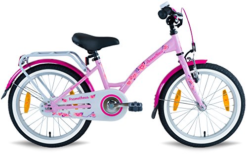 Prometheus Bicicletta da Bambina dai 6 Anni nei Colori Rosa e Lilla da 18 Pollici con Freno a V in Alluminio e contropedale – BMX da 18″ Modello 2019 - 3