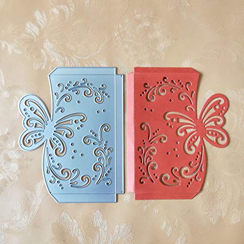 Rekkles Modello di Farfalla Fustelle, Stencil Scrapbooking goffratura Album Crafts Carbonio Modello d’Acciaio - 5