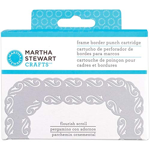 Martha Stewart-Cartuccia per perforatore per bordi in plastica, motivo floreale Scrolls - 2